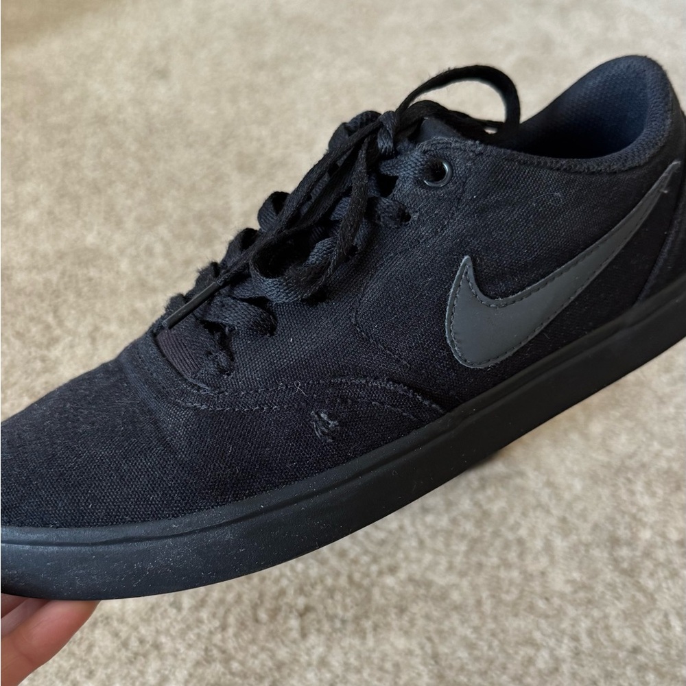 NIKE MENS SB CHECK SOLARSOFT SNEAKER - BLACK sneakers shoes size 8.5 - Picture 10 of 16